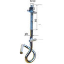 P&P CARLIG BALANSOAR CU PIEDICA M10, PIULITA, SAIBA / 120MM