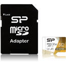 Silicon Power Superior Pro 512GB, Class 10, UHS-I U3, V30, A1 + Adaptor SD