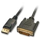 LINDY Lindy 5m DisplayPort/DVI Cable DVI-D Black