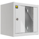 NETRACK NETRACK WALL-MOUNTED CABINET,10'' GREY, GLAAS DOOR