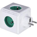 ALLOCACOC Allocacoc PowerCube Original (E) power extension 5 AC outlet(s) Green,White