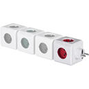 ALLOCACOC Allocacoc PowerCube Original Type E power extension 5 AC outlet(s) Indoor Red