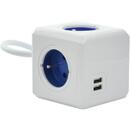 ALLOCACOC Allocacoc 2402BL/FREUPC power extension 1.5 m 4 AC outlet(s) Indoor Blue,White