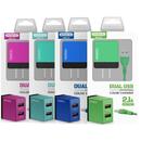 SOMOSTEL SOMOSTEL INDOOR PHONE CHARGER 2A + CABLE TYPE MICRO GREEN COLOR