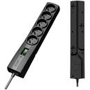 Ever Ever T/LZ09-CLA050/0000 Surge protector Power strip Black 5 sockets