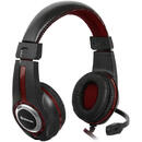 defender Headphones with microphone DEFENDER WARHEAD G-185 black & red