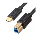 UNITEK Unitek C14096BK USB-C to USB-B 3.0 Printer Cable, 2m