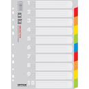 Office Products Separatoare carton color, A4, 170g/mp, 10 culori/set, Office Products