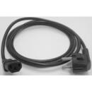 Bachmann Bachmann IEC cable - black - 3 meters - plug angled