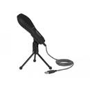 Delock DeLOCK USB condenser microphone with table stand (black)