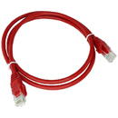 A-LAN Cablu patch-cord U/UTP PVC, 0.5 m, Rosu
