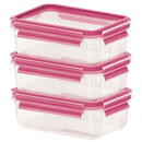 Emsa Emsa Food Clip&Close 515582 transp./pink 0,55l 3 piece Set