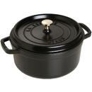 Staub Staub Round Cocotte, 24cm cast iron, black