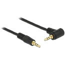 Delock Delock cable Audio 3.5mm male/male angled black 3.0m