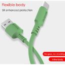 SOMOSTEL USB CABLE MICRO 3A SOMOSTEL GREEN 3100mAh QUICK CHARGER 1.2M POWERLINE SMS-BP06 MACARON - 10000+ BENDING STRENGTH