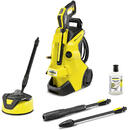 Karcher K 4 Power Control Home,1800 W, motor racit cu apa, 130 bar presiune maxima, 420 l/h debit maxim, furtun de presiune 8 m, perie exterior T5 , detergent exterior 0.5L