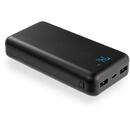 everActive EB-L20k 20000mAh, iQ Smart Charging, 2 x USB, 1 x micro USB Negru