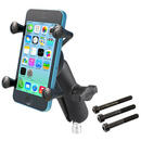 RAM MOUNTS RAM Mounts X-Grip Phone Mount with Motorcycle Handlebar Clamp Base