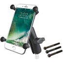 RAM MOUNTS RAM Mounts X-Grip Large Phone Mount with Motorcycle Handlebar Clamp Base