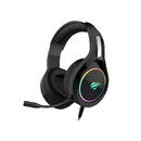 HAVIT GAMENOTE H2232D E-SPORTS, iluminare RGB, microfon ajustabil 360° cu noise cancelling, 2 x 3.5 Jack si USB, 2.2 m