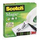 3M - SCOTCH Banda adeziva transparent mata, invizibila la copiere, se rupe usor, 12mm x 33m, 3M - SCOTCH Magic