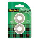 3M - SCOTCH Banda adeziva transparent mata, invizibila la copiere, 19mm x 7.5m, 2 buc/blister, 3M - SCOTCH Magic