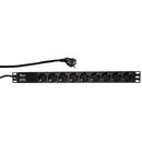 LogiLink LogiLink PDU9C03 surge protector Black 9 AC outlet(s) 230 V 2 m