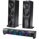 AUDIOCORE 2in1 PC Speaker/Soundbar RGB LED Backlight