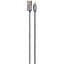 Grixx Cablu date GRIXX Optimum - 8-pin to USB Apple MFI License, impletit, lungime 1m - gri