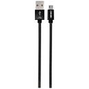 Grixx Cablu date GRIXX Optimum - Micro USB to USB, impletit, lungime 1m - negru