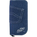 BestLife Husa calculator stiintific, BESTLIFE CC19, 195 x 100 x 25mm, jeans albastru/catifea neagra, cu fermo