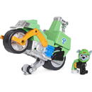 Spinmaster Spin Master Paw Patrol Moto Pups Rocky's Motorbike, Toy Vehicle (Multicolored, With Toy Figure)