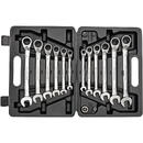 Gedore Gedore Red ring ratchet open ended spanner set, 16-piece, wrench (chrome, SW 8 - 19mm)