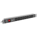 LANBERG LANBERG POWER STRIP PDU RACK (1U, 16A, 8X IEC C13)