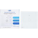 PNI Intrerupator inteligent cu touch PNI SafeHome PT101L WiFi, 10A, control prin aplicatia Tuya Smart, compatibil cu Alexa si Google Assistant - Live Wire, fara nul