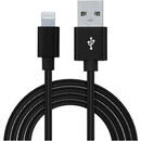 Spacer CABLU alimentare si date SPACER, pt. smartphone, USB Type-C (T) la Iphone Lightning (T), braided, retail pack, 1m, silver "SPDC-LIGHT-TYPEC-PVC-SL-1.0" (include TV 0.06 lei)