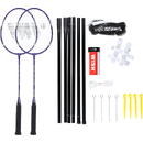 WISH Set badminton ALUMTEC 4466 violet, 2 rachete + 3 volante + plasa + linii