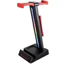 Verbatim SUREFIRE Vinson N2 Dual Gaming RGB Headset Stand w/USB HUB Black