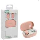 SOMOSTEL SOMOSTEL SMS-J13 MACARON BLUETOOTH IN-EAR HEADPHONES PINK - RUNNING TIME 3-4h + CHARGING BOX 260 mAh