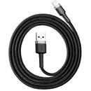 Baseus Cafule USB Lightning 2.4A 0.5m Gray+Black