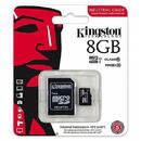 Kingston microSDHC  Industrial 8GB, Class 10, UHS-I U3, V30, A1 + Adaptor SD