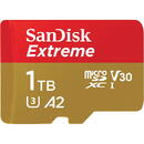 SanDisk SanDisk Extreme 1 TB microSDXC, memory card (UHS-I U3, Class 10, V30, A2)