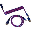 Keychron Keychron Premium Coiled Aviator Cable (purple, 1.08 m, straight plug)