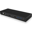 Icy Box ICY BOX IB-DK2245AC, docking station (gray, USB-C, HDMI, DisplayPort)