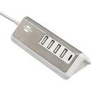 Brennenstuhl Brennenstuhl Estilo USB multi-charger (white/stainless steel, 5x USB, PD 20 Watt)