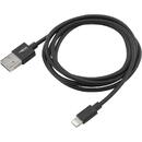 Ansmann USB-A, Lightning 1.2m Negru