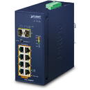 Planet PLANET IP30 Ind 8-P 10/100/1000T Unmanaged Gigabit Ethernet (10/100/1000) Power over Ethernet (PoE) Blue