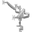 ergo office ERGOOFFICE ER-411 Universal 2 x Monitor Bracket Holder Free Standing for Two Monitors 17" - 27'' 2 x 6kg