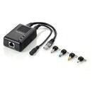 Level One LevelOne POS-1002 PoE Splitter 2x RJ45, power supply (black, retail)