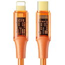 Mcdodo Mcdodo Cablu Amber Series Fast Charging Type-C la Lightning ,36W, 1,2m Orange-T.Verde 0.1 lei/ buc